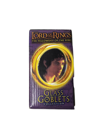 Lord of the Rings Glass Goblets Collection - Complete Set of 4 (Fellowship of the Ring, New Line Cinema)