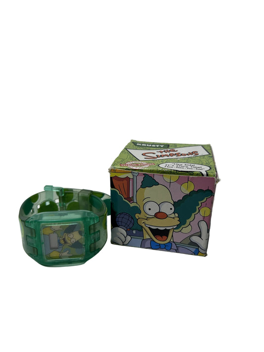 Krusty the Clown Digital Watch - The Simpsons Collectible (Complete in Box, Vintage)