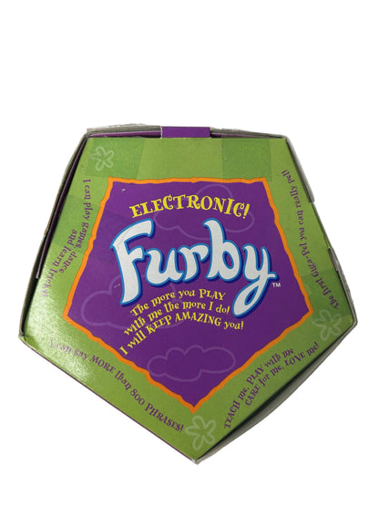 Electronic Furby - Original 1998 Model 70-800 Solid Black (Tiger Electronics, Complete in Box)