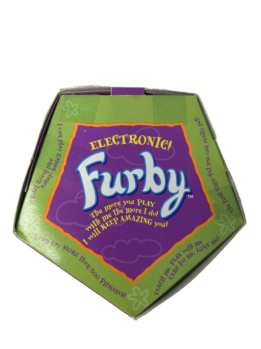 Electronic Furby - Original 1998 Model 70-800 Solid Black (Tiger Electronics, Complete in Box)