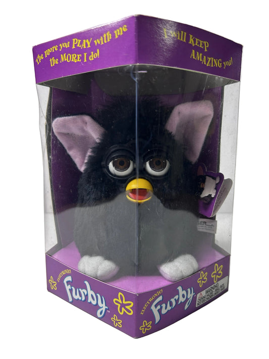 Electronic Furby - Original 1998 Model 70-800 Solid Black (Tiger Electronics, Complete in Box)