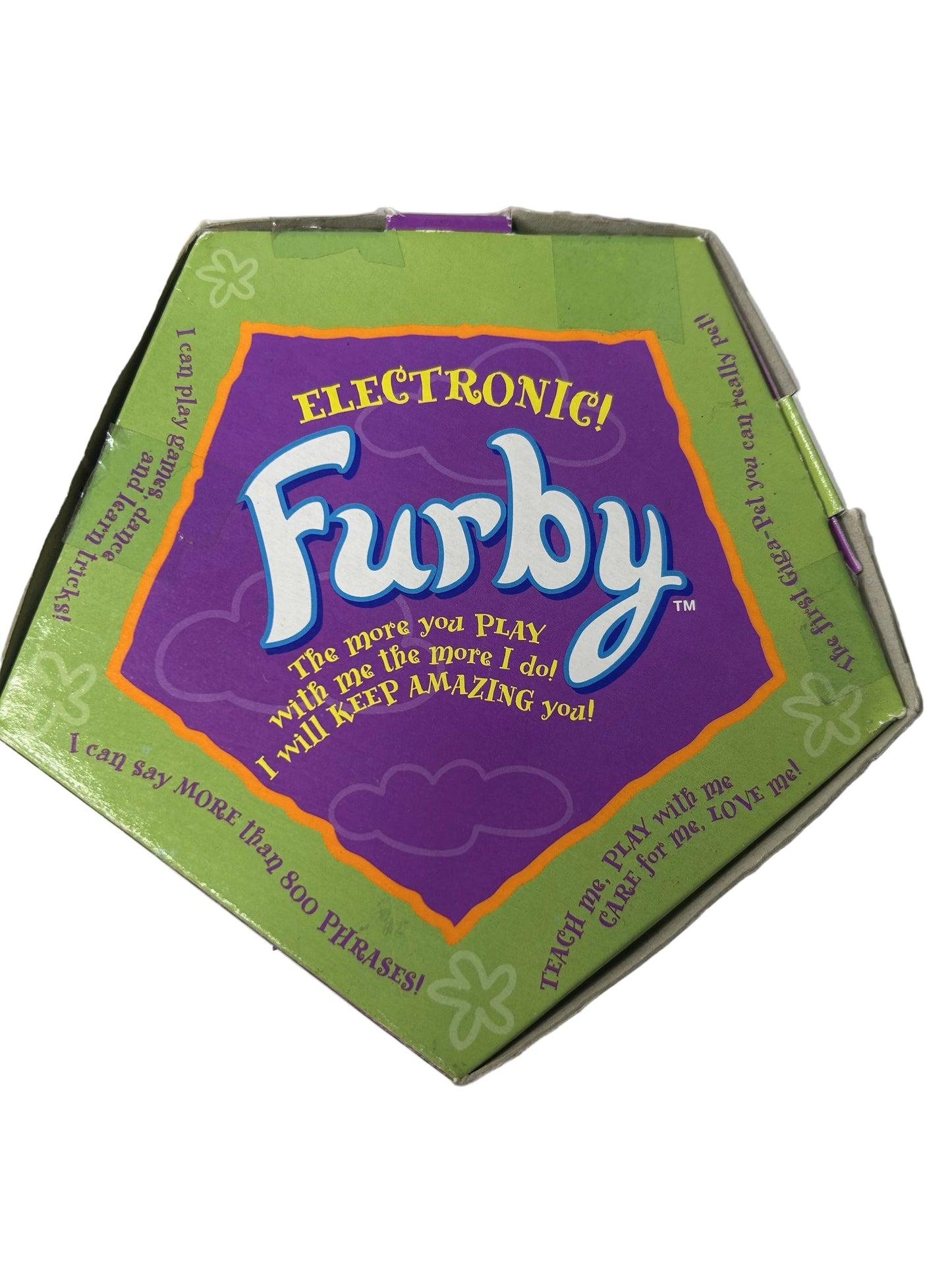 Electronic Furby - Original 1998 Model 70-800 Grey & Pink (Tiger Electronics, Complete in Box)