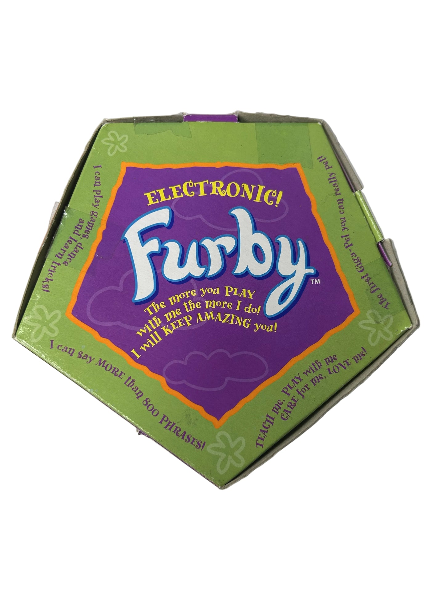 Electronic Furby - Original 1998 Model 70-800 Grey & Pink (Tiger Electronics, Complete in Box)