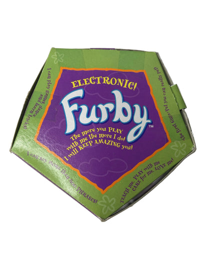 Electronic Furby - Original 1998 Model 70-800 Grey & White (Tiger Electronics, Complete in Box)