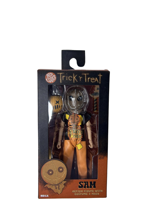 Sam Action Figure - Trick 'r Treat with Costume & Mask (NECA, Complete in Box)