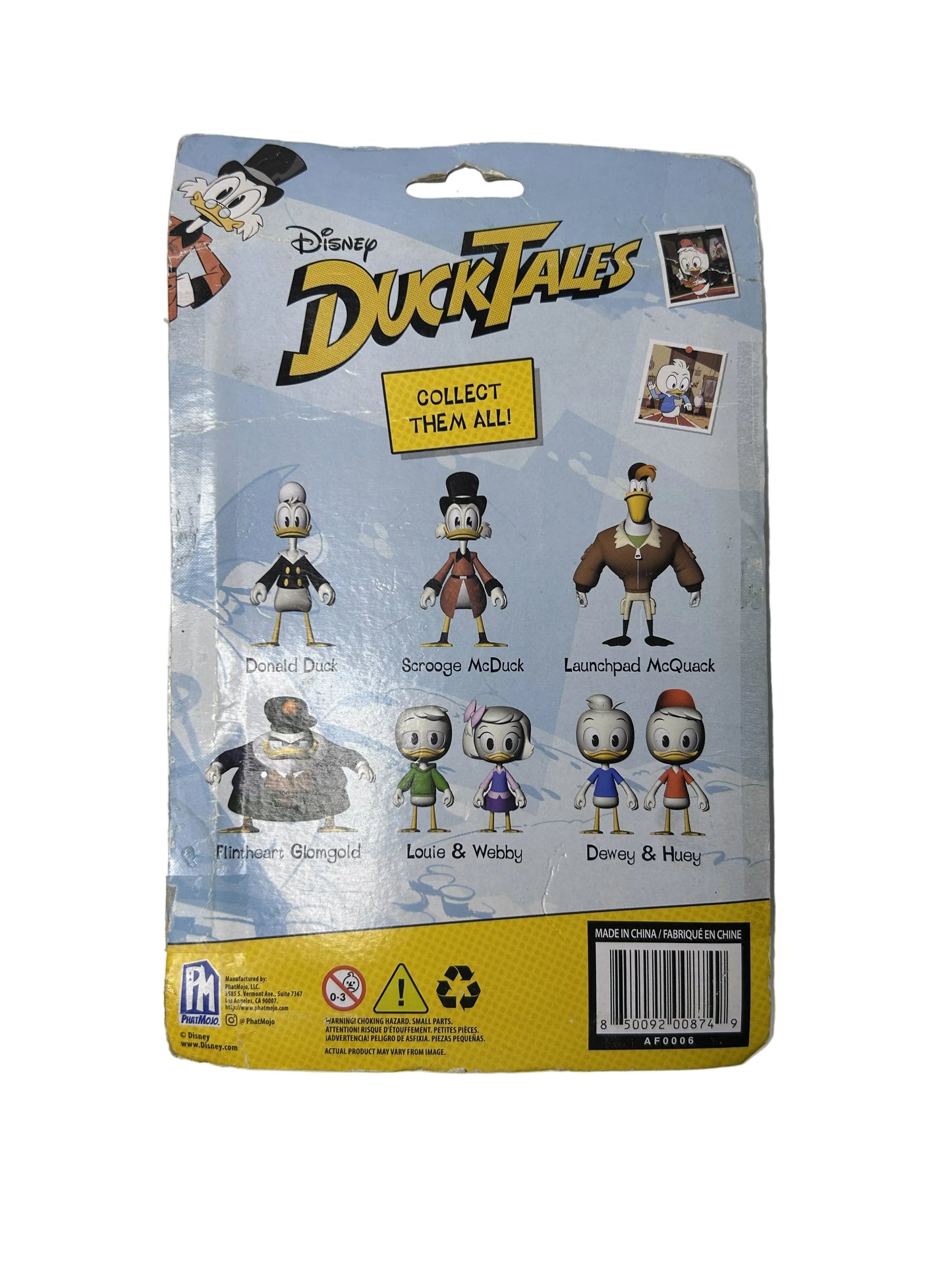 Donald Duck Action Figure - Disney DuckTales (PhatMods, Complete in Box)