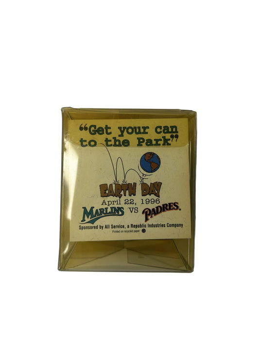 Earth Day 1996 Commemorative Baseball - Marlins vs Padres (April 22, 1996)