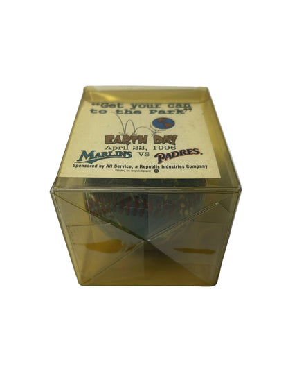Earth Day 1996 Commemorative Baseball - Marlins vs Padres (April 22, 1996)