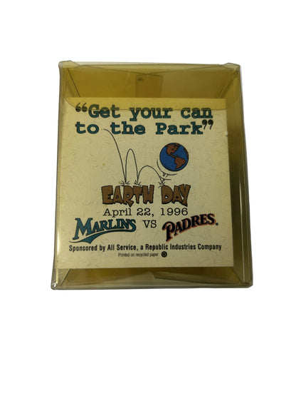 Earth Day 1996 Commemorative Baseball - Marlins vs Padres (April 22, 1996)