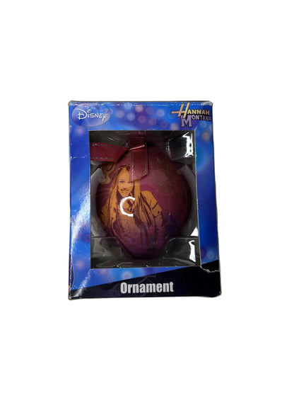 Hannah Montana Christmas Ornament - Disney Purple Ball Ornament (Complete in Box, Never Opened)