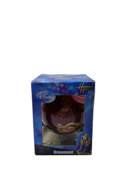 Hannah Montana Christmas Ornament - Disney Purple Ball Ornament (Complete in Box, Never Opened)