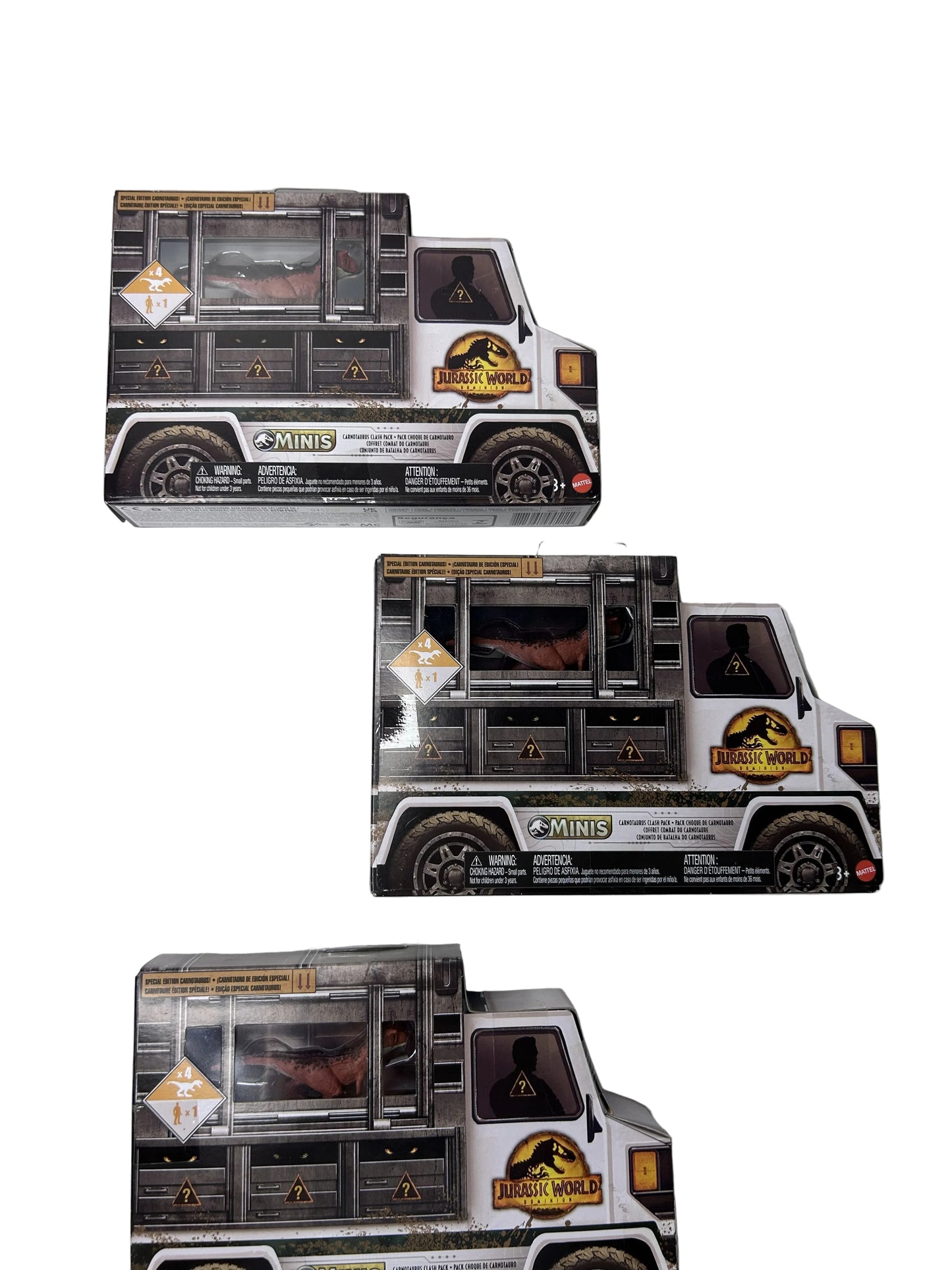 Jurassic World Minis Dino Transporter Collection - Set of 3 Playsets (Mattel)