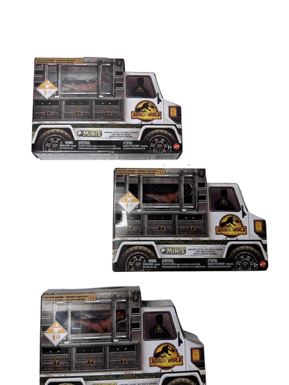 Jurassic World Minis Dino Transporter Collection - Set of 3 Playsets (Mattel)