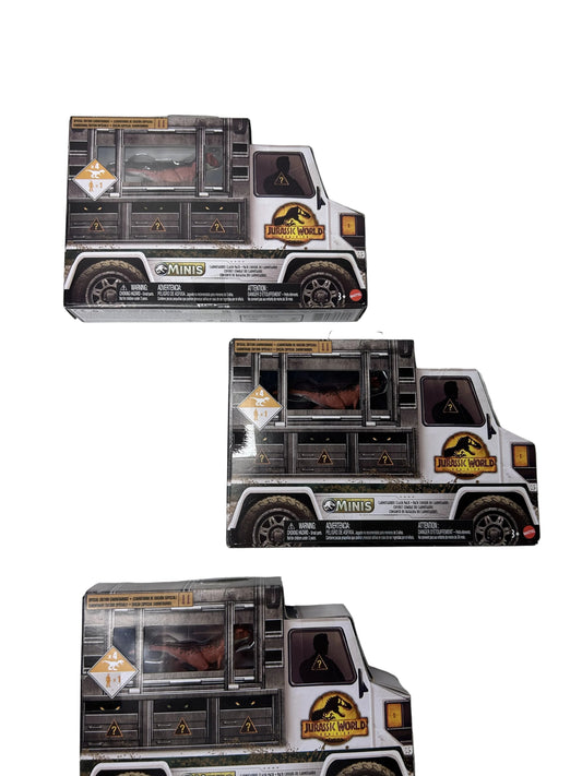 Jurassic World Minis Dino Transporter Collection - Set of 3 Playsets (Mattel)
