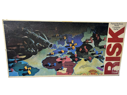 Risk Board Game - Parker Brothers 1975/1980 World Conquest Strategy Game (Vintage, Complete)