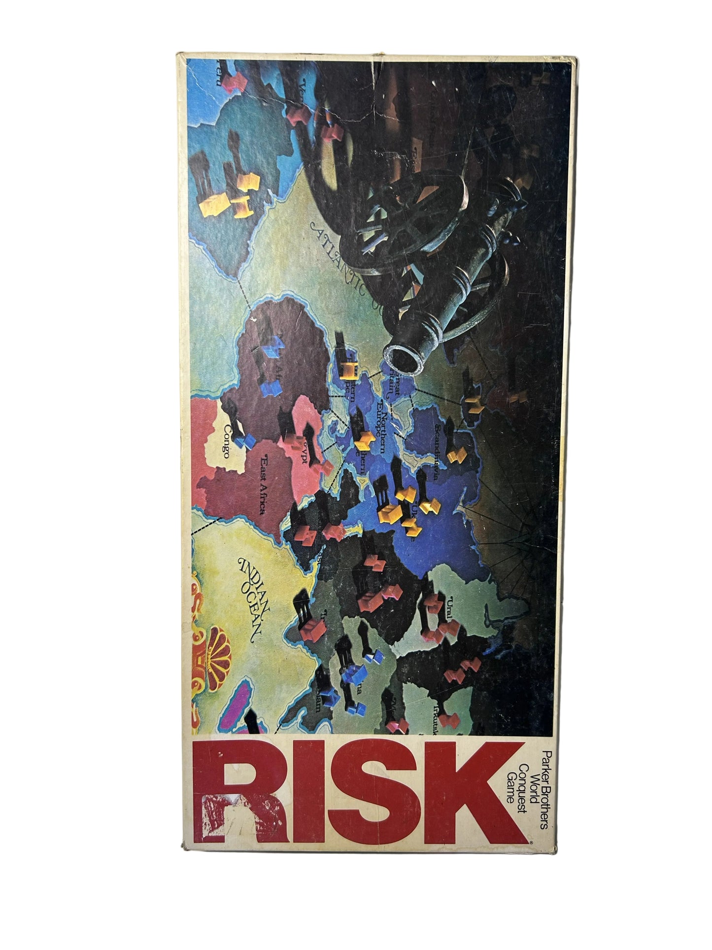 Risk Board Game - Parker Brothers 1975/1980 World Conquest Strategy Game (Vintage, Complete)