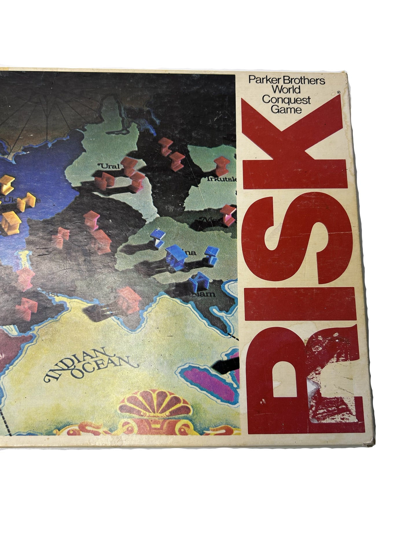Risk Board Game - Parker Brothers 1975/1980 World Conquest Strategy Game (Vintage, Complete)