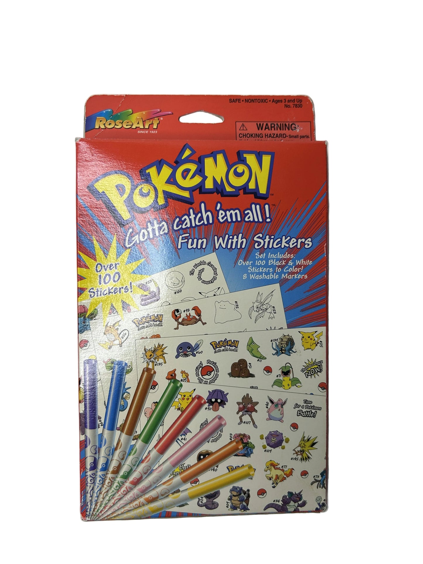Pokémon Fun With Stickers - Rose Art 1999 Nintendo Official Licensed Activity Set (New, Sealed)