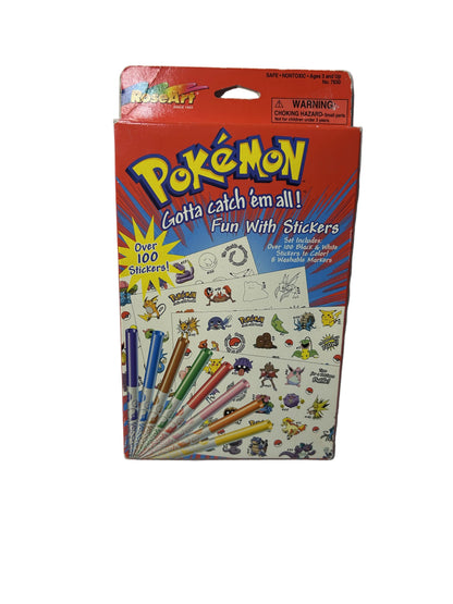 Pokémon Fun With Stickers - Rose Art 1999 Nintendo Official Licensed Activity Set (New, Sealed)