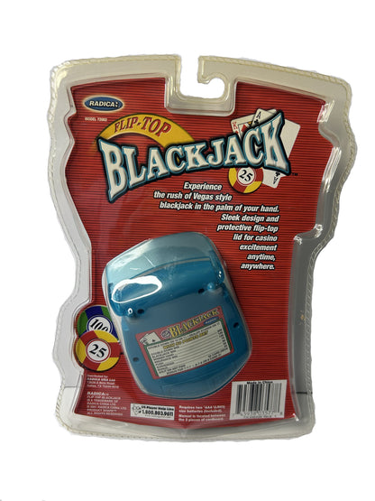 Flip-Top Blackjack - Radica 2001 Handheld Electronic Casino Game (New, Sealed)