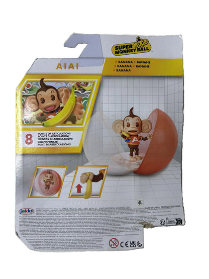 Super Monkey Ball Bundle — Nintendo Wii Console, Banana Blitz CIB & AiAi Figure (SEGA, Jakks Pacific)