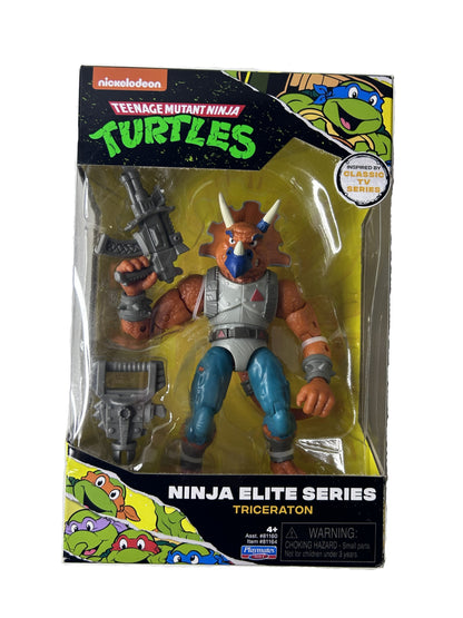 Teenage Mutant Ninja Turtles Ninja Elite Series Triceratron Figure - Playmates Toys Nickelodeon (New, Sealed)
