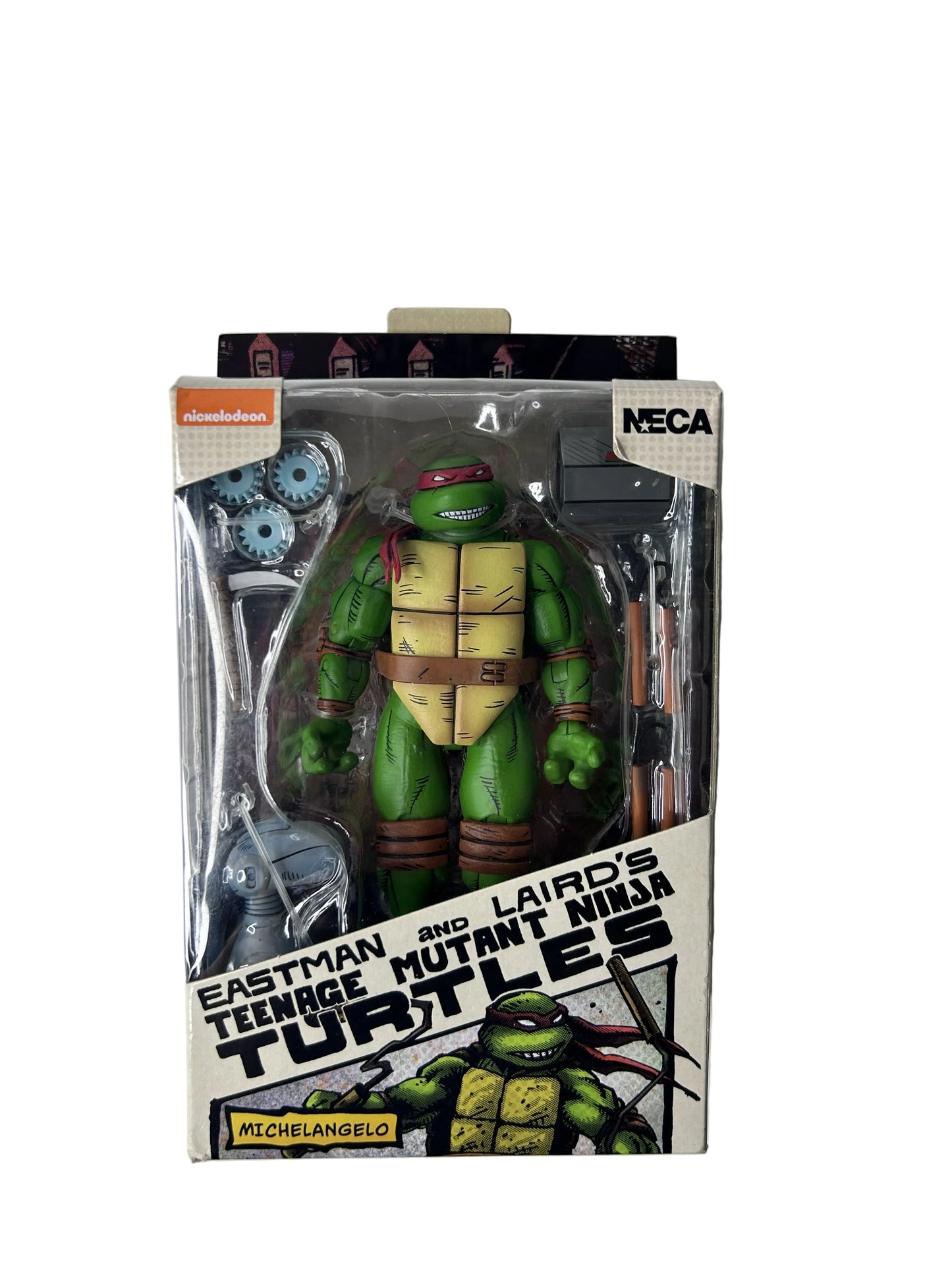 Teenage Mutant Ninja Turtles Michelangelo Figure - NECA Eastman and Laird's Nickelodeon 7-Inch (New, Sealed)