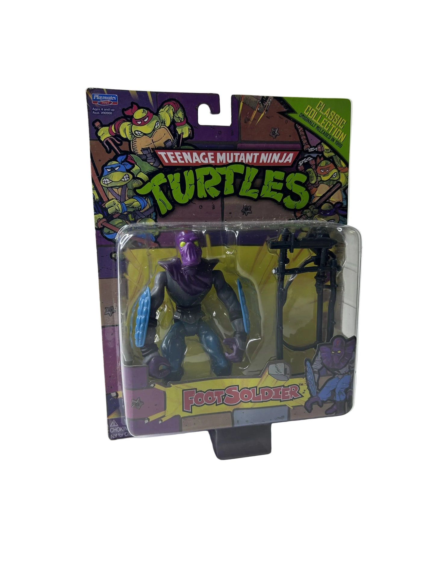 Teenage Mutant Ninja Turtles Foot Soldier Figure - Playmates Toys Nickelodeon Classic Collection (New, Sealed)
