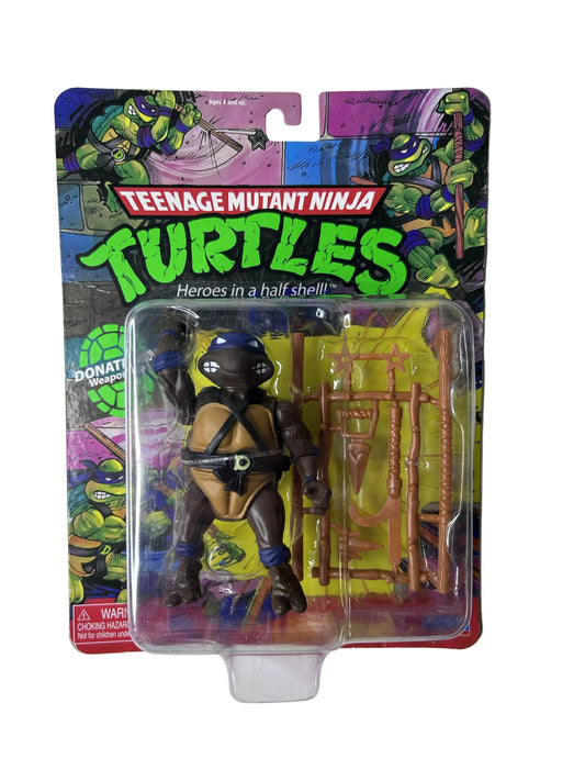 Teenage Mutant Ninja Turtles Donatello with Weapons Bo Figure - Playmates Toys Nickelodeon (New, Sealed)