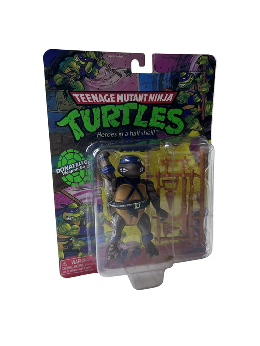 Teenage Mutant Ninja Turtles Donatello with Weapons Bo Figure - Playmates Toys Nickelodeon (New, Sealed)