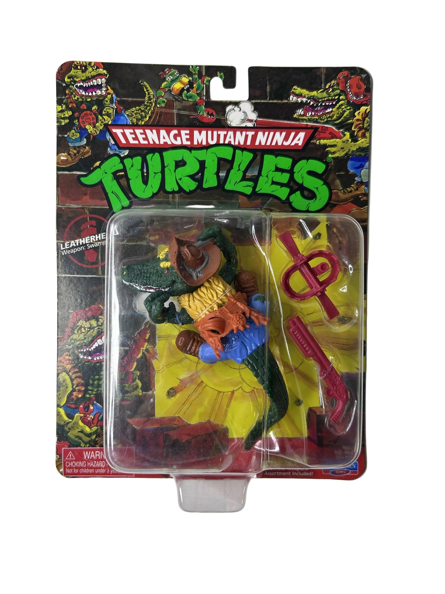 Teenage Mutant Ninja Turtles Leatherhead Swamp Weapons Figure - Playmates Toys Nickelodeon (New, Sealed)