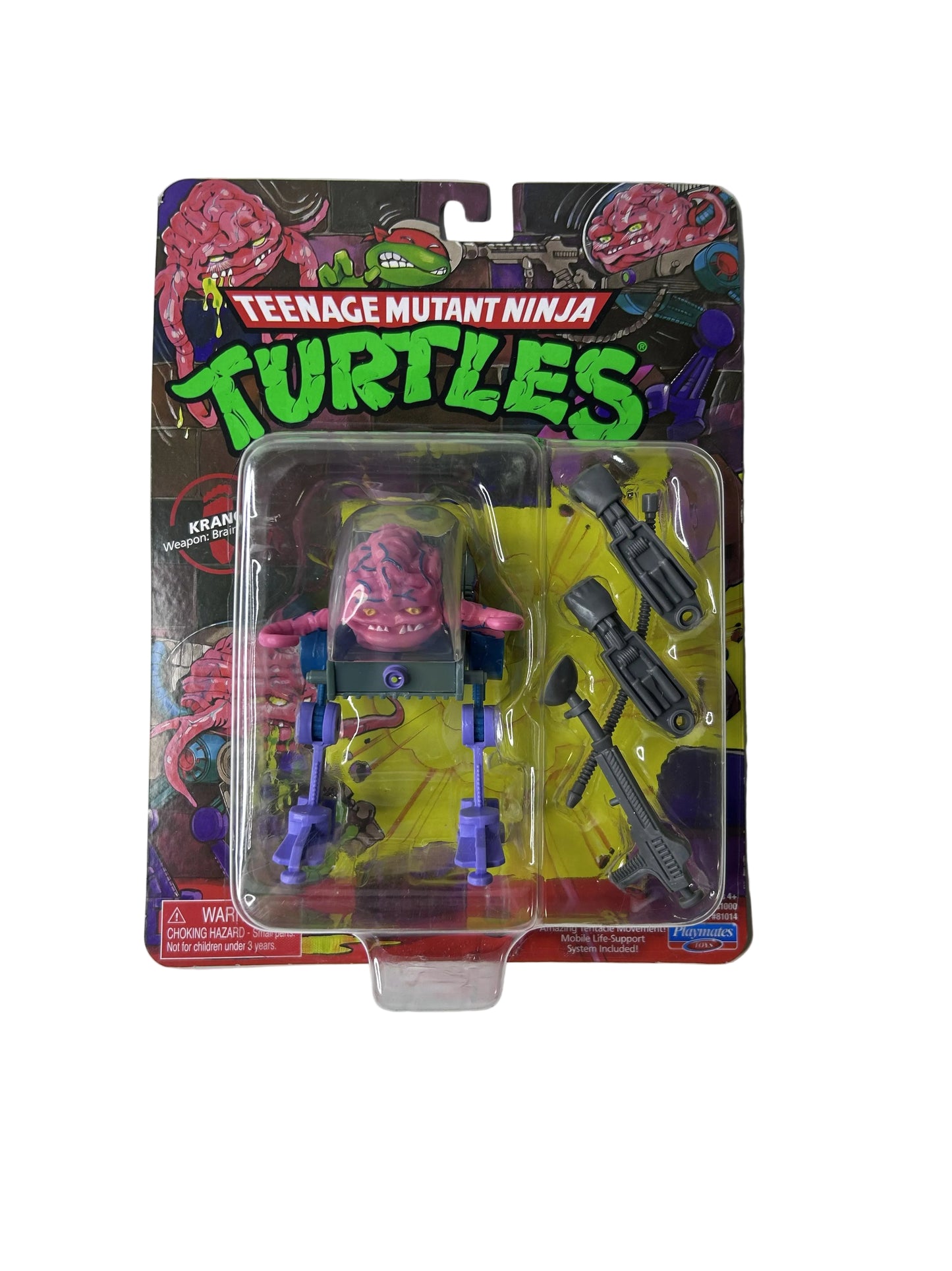 Teenage Mutant Ninja Turtles Krang with Android Body Figure - Playmates Toys Nickelodeon (New, Sealed)