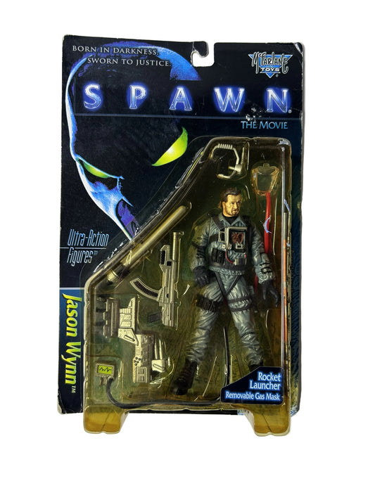 Spawn The Movie Jason Wynn Ultra-Action Figure Factory Sealed - McFarlane Toys Rocket Launcher Removable Gas Mask 1997