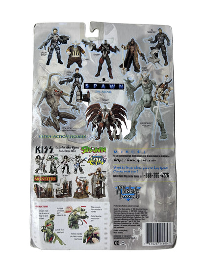 Spawn The Movie Jason Wynn Ultra-Action Figure Factory Sealed - McFarlane Toys Rocket Launcher Removable Gas Mask 1997