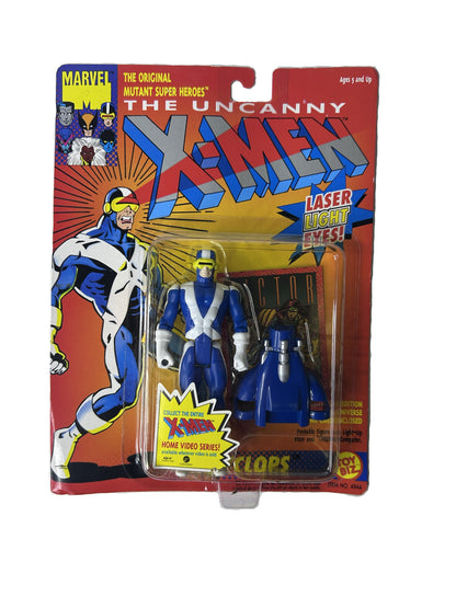 Uncanny X-Men Cyclops Laser Light Eyes Action Figure Factory Sealed - Toy Biz Marvel Original Mutant Super Heroes 1993