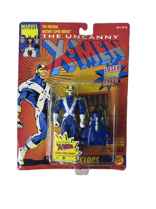 Uncanny X-Men Cyclops Laser Light Eyes Action Figure Factory Sealed - Toy Biz Marvel Original Mutant Super Heroes 1993