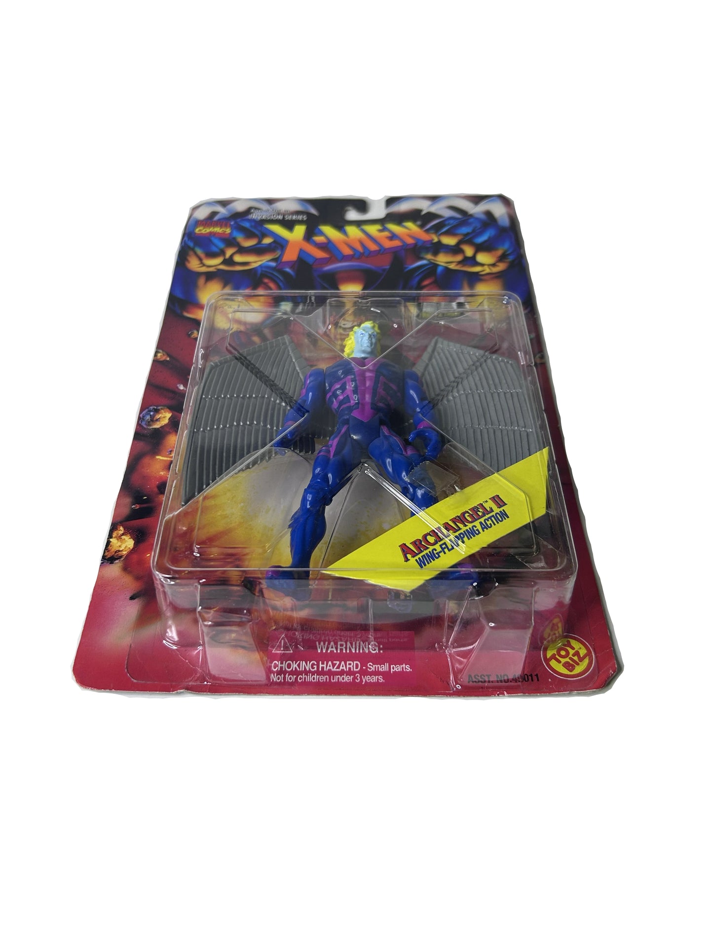 X-Men Invasion Series Archangel II Action Figure Factory Sealed - Toy Biz Marvel Wing-Flapping Action 1995