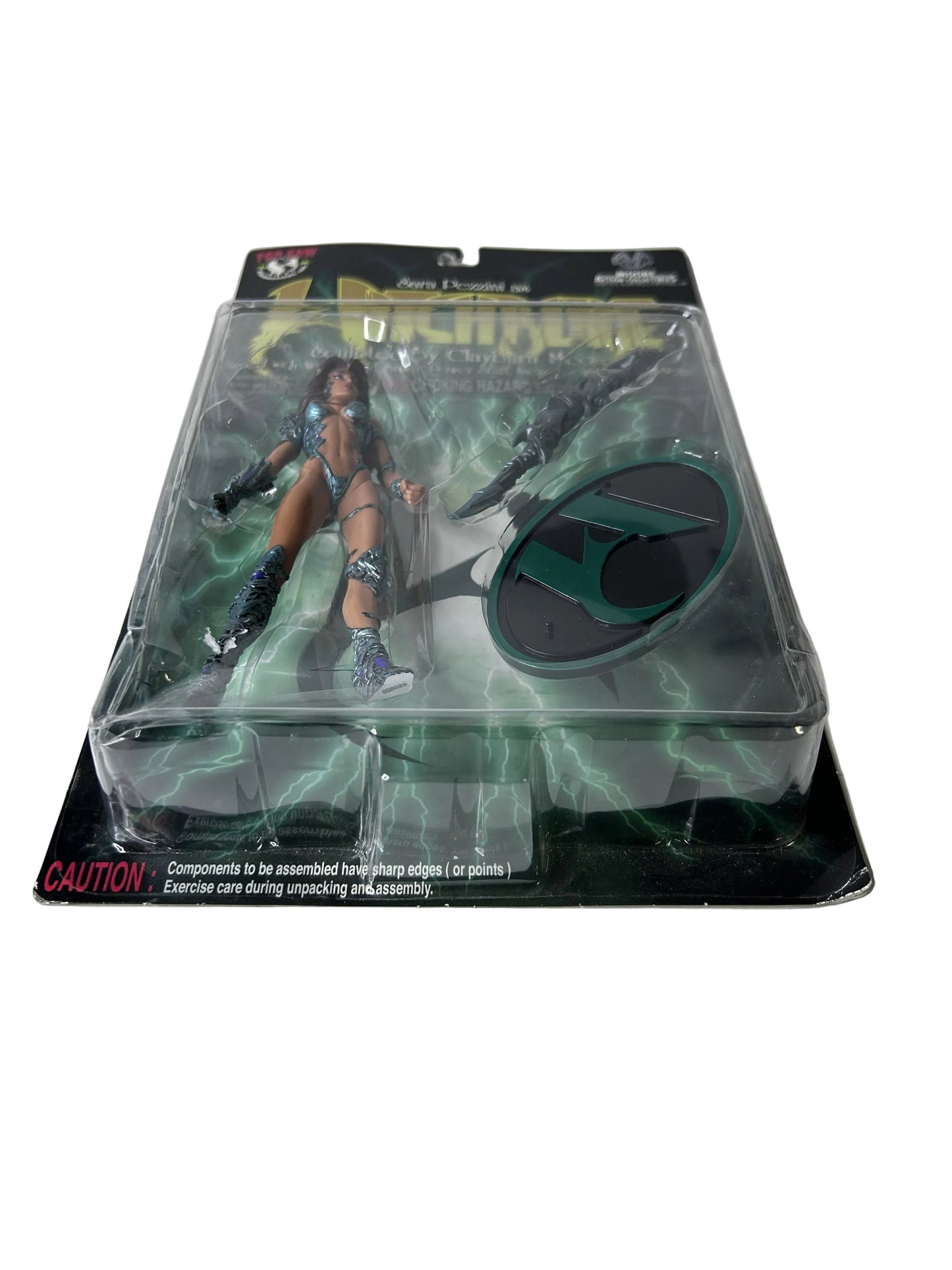 Witchblade Sara Pezzini Action Figure Factory Sealed - Moore Action Collectibles Clayburn Moore Witchblade Armor Power Staff 1998