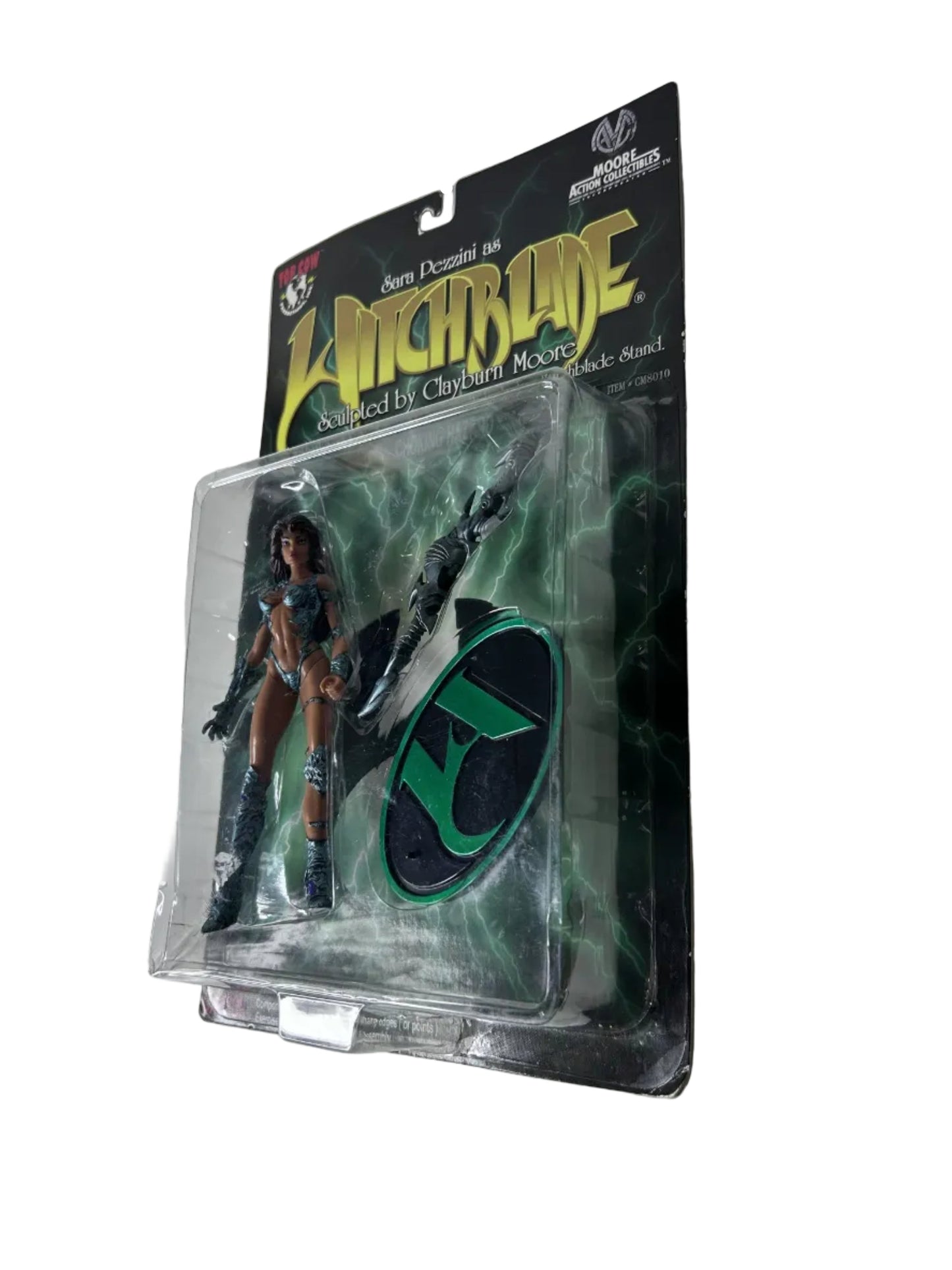 Witchblade Sara Pezzini Action Figure Factory Sealed - Moore Action Collectibles Clayburn Moore Witchblade Armor Power Staff 1998