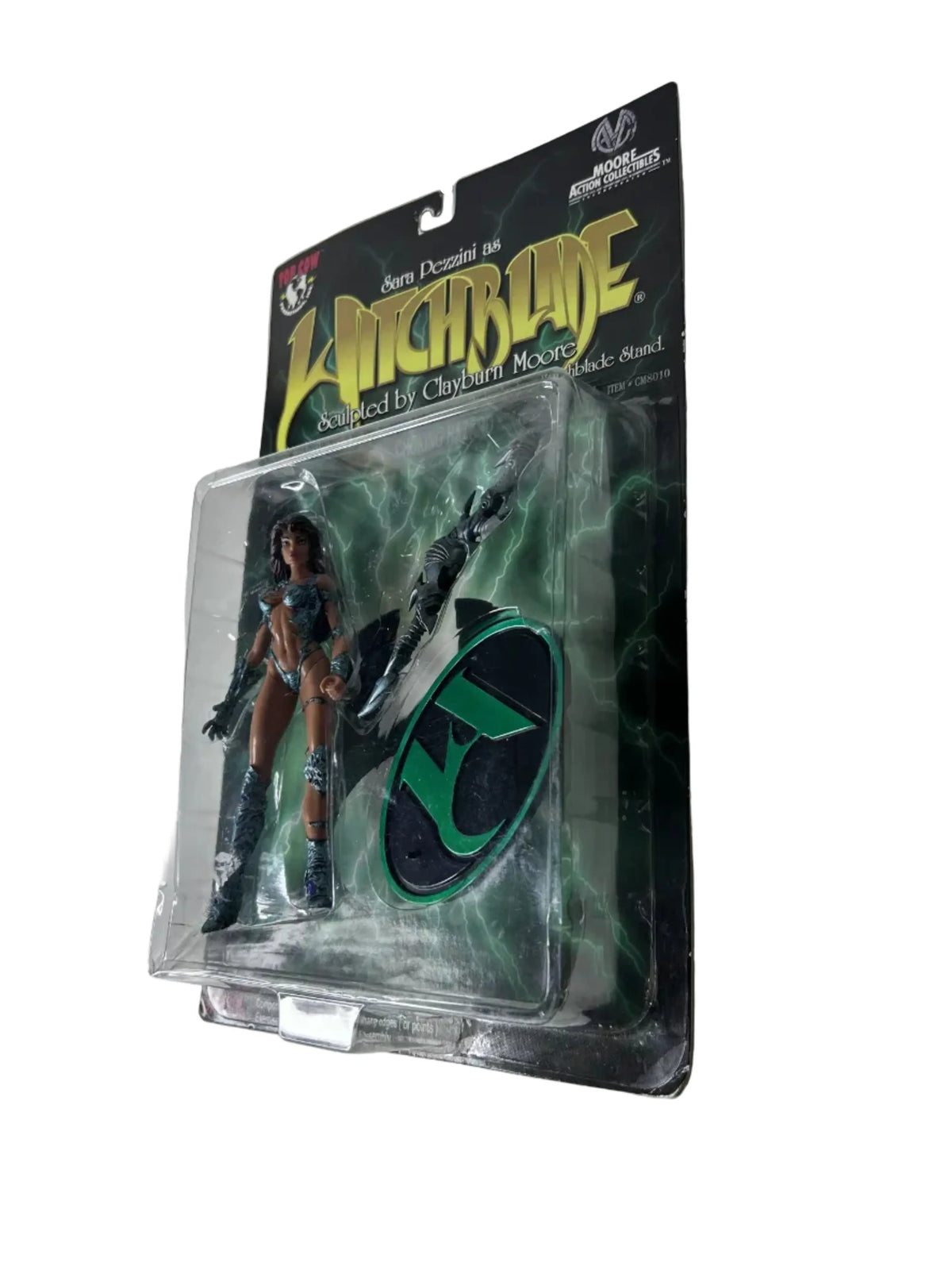 Witchblade Sara Pezzini Action Figure Factory Sealed - Moore Action Collectibles Clayburn Moore Witchblade Armor Power Staff 1998