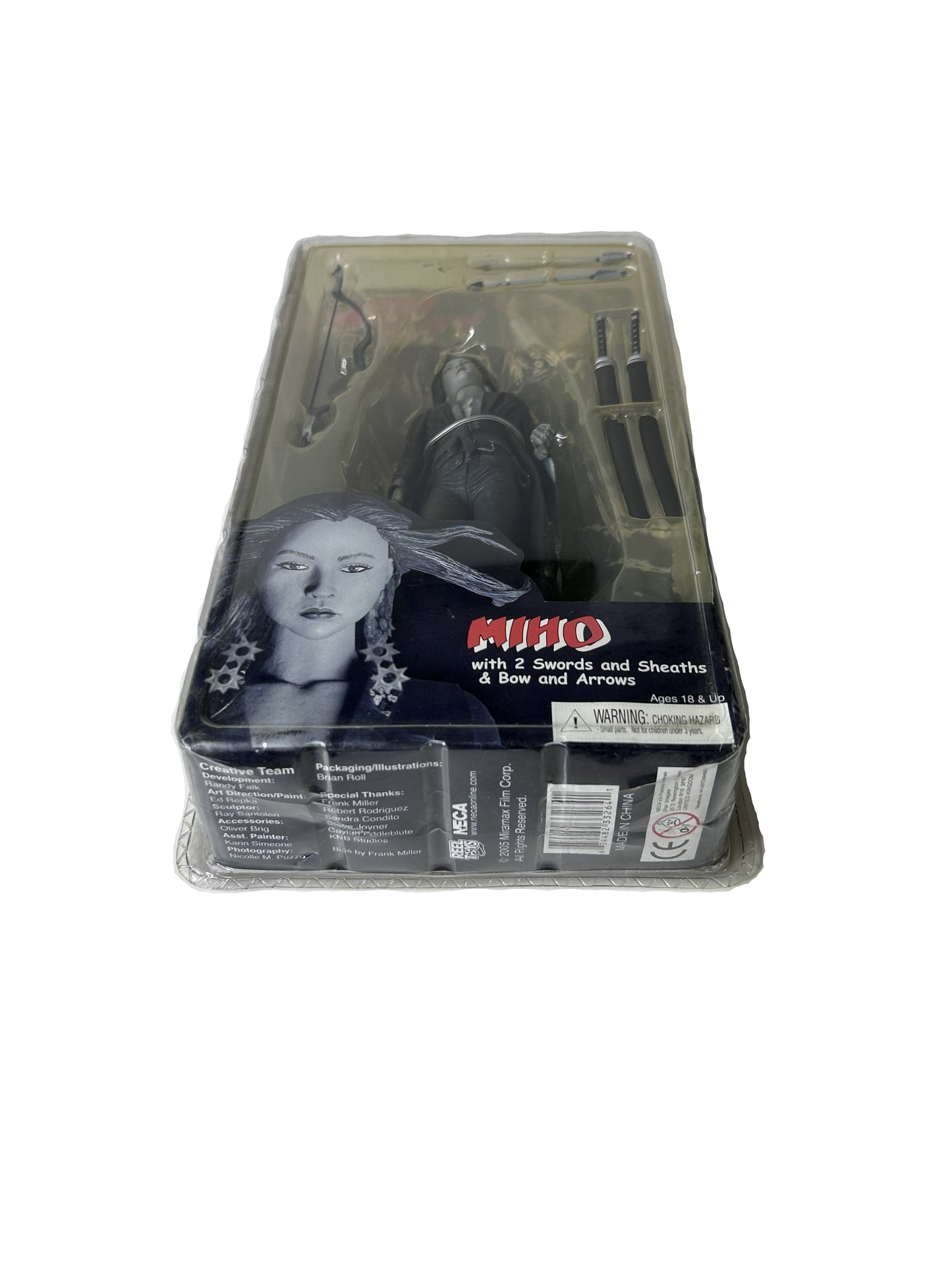 Sin City Miho Action Figure Factory Sealed - NECA Frank Miller Series 2 Swords Sheaths Bow Arrows 2005
