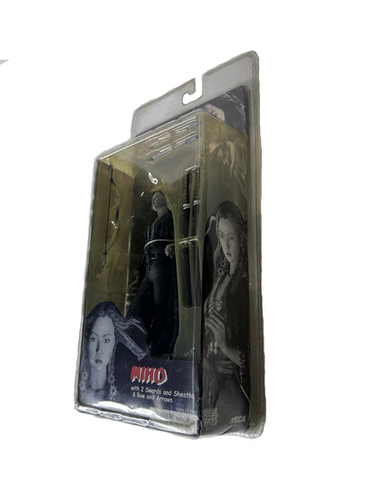 Sin City Miho Action Figure Factory Sealed - NECA Frank Miller Series 2 Swords Sheaths Bow Arrows 2005