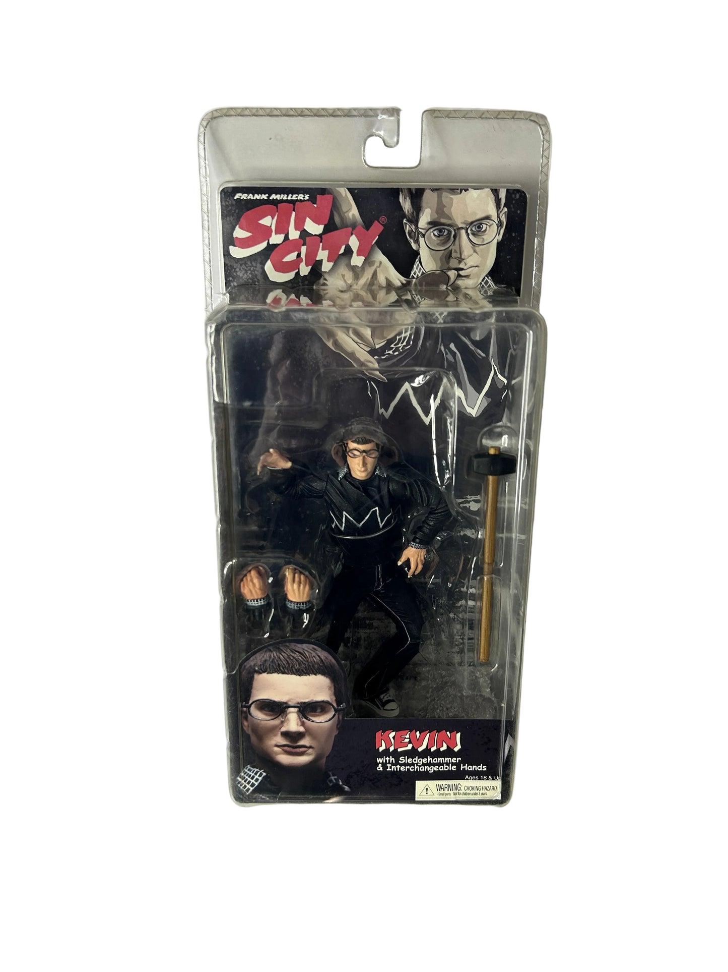 Sin City Kevin Action Figure Factory Sealed - NECA Frank Miller Series 2 Sledgehammer Interchangeable Hands 2005