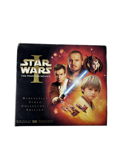 Star Wars Episode I: The Phantom Menace Widescreen Collector's Edition VHS - George Lucas - Liam Neeson & Ewan McGregor