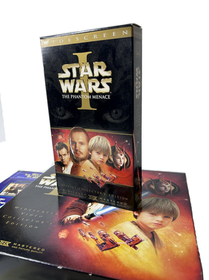 Star Wars Episode I: The Phantom Menace Widescreen Collector's Edition VHS - George Lucas - Liam Neeson & Ewan McGregor