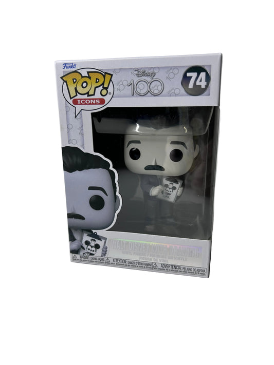 Funko Pop! Icons Walt Disney with Drawing #74 - Disney 100 Anniversary Celebration Exclusive
