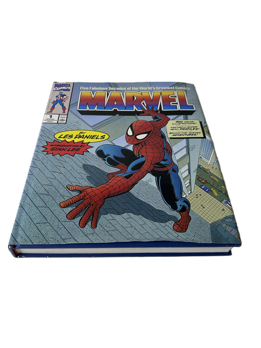 Marvel: Five Fabulous Decades of the World's Greatest Comics - Les Daniels Harry N. Abrams 1991 - Spider-Man X-Men Avengers History