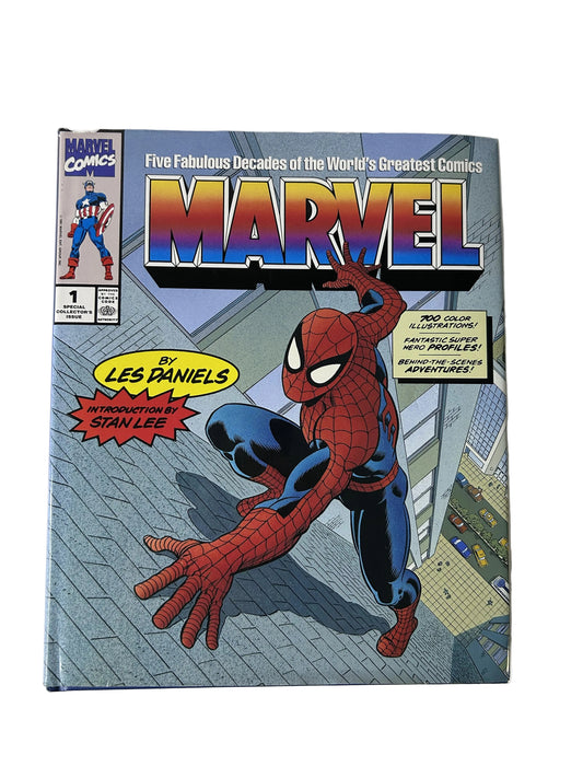 Marvel: Five Fabulous Decades of the World's Greatest Comics - Les Daniels Harry N. Abrams 1991 - Spider-Man X-Men Avengers History