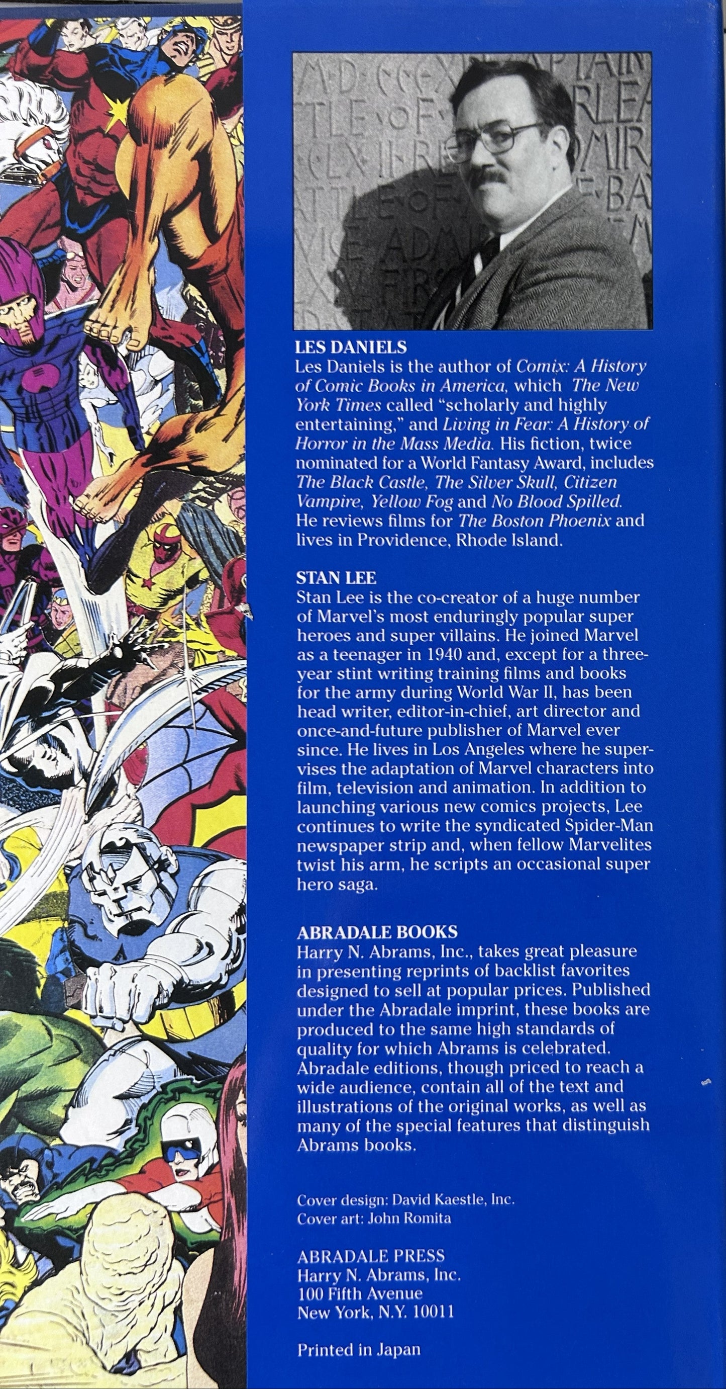 Marvel: Five Fabulous Decades of the World's Greatest Comics - Les Daniels Harry N. Abrams 1991 - Spider-Man X-Men Avengers History