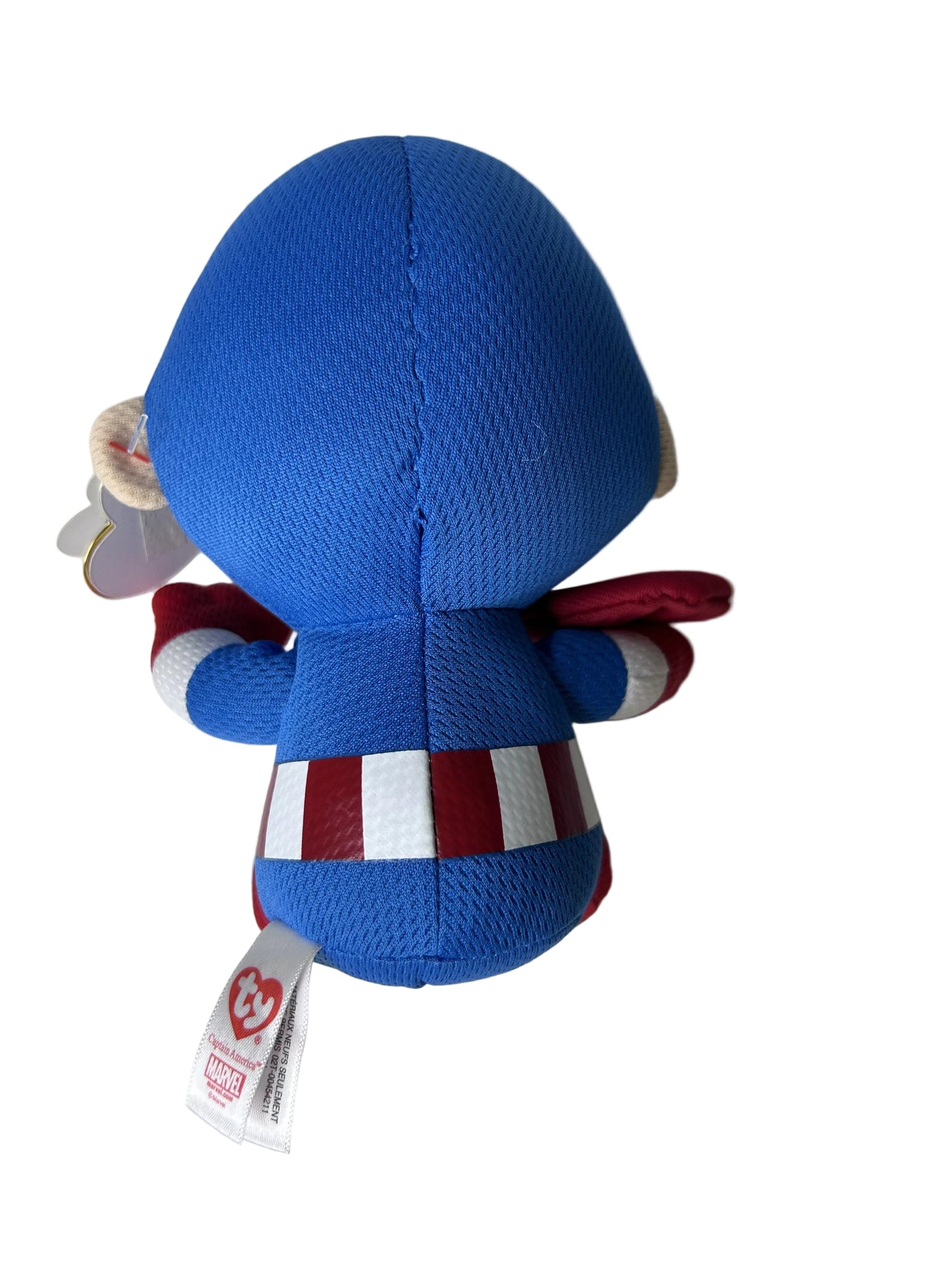 Captain America Ty Beanie Baby Plush - Marvel Avengers - New with Tags
